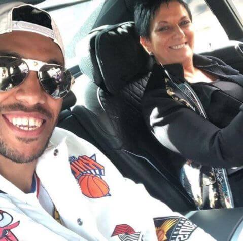 Margarita Crespo Aubameyang with her son, Pierre-Emerick Aubameyang.